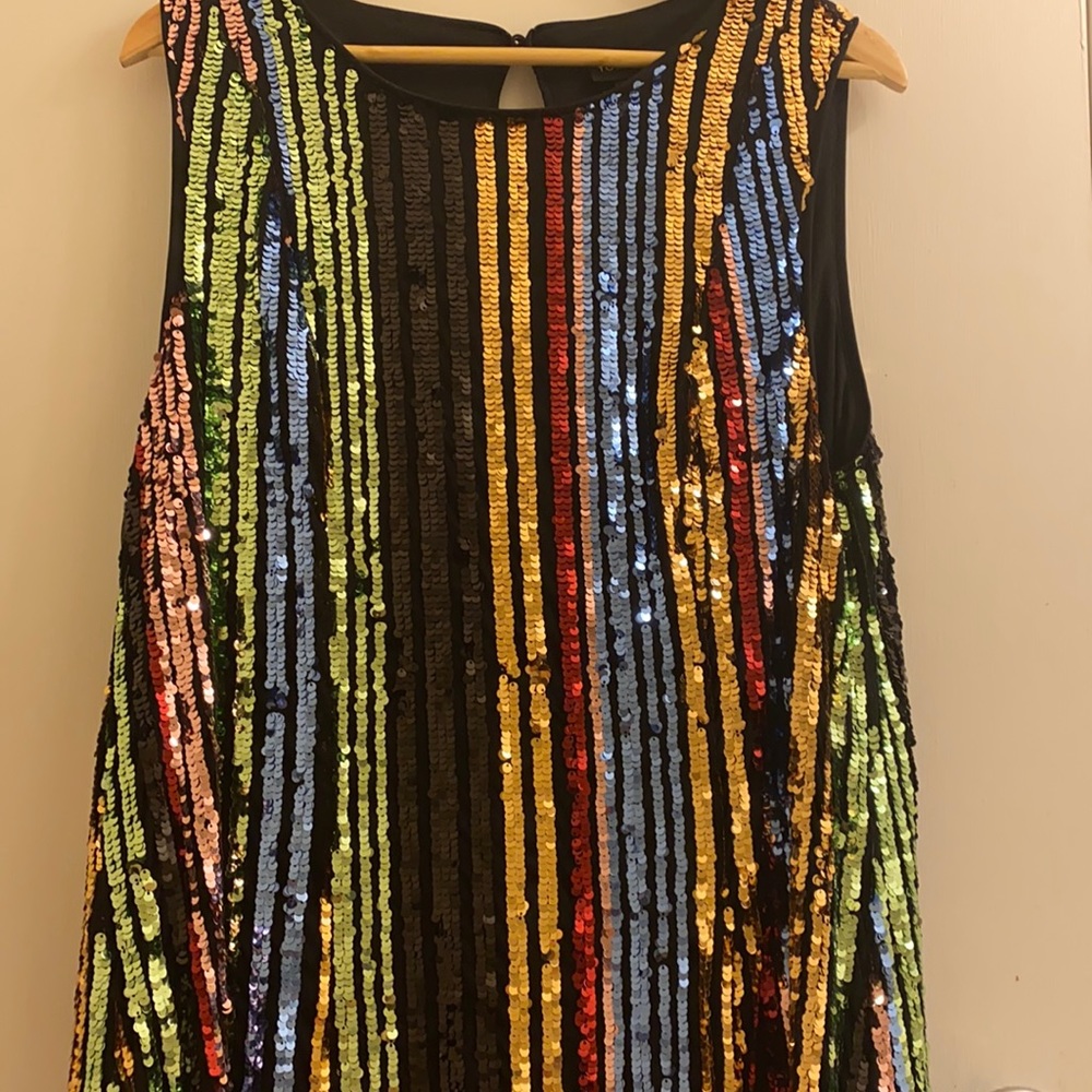 Stunning rainbow sequin torrid dress